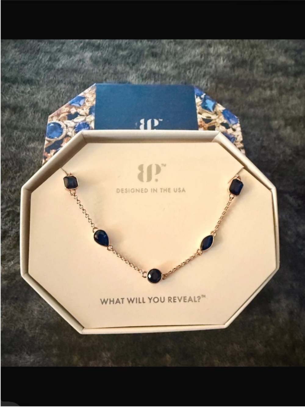 Bomb Party “What about Forever?” Rose Gold Necklace. NIB